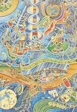 Rafael Abecassis Hand Signed and Numbered Limited Edition Gold Embossed Lithograph on Paper: " Circle of Life "