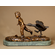 Rafael Arrieta-Eskarzaga Handcrafted Solid Bronze Sculpture:"Wild Goose Chase"