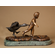 Rafael Arrieta-Eskarzaga Handcrafted Solid Bronze Sculpture:"Wild Goose Chase"