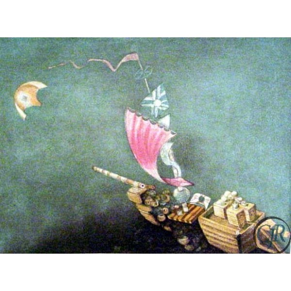 Raffi Kaiser Lithograph on Paper:"Flight"