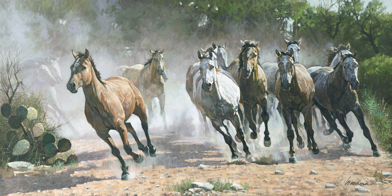 Ragan Gennusa Limited Edition Canvas Giclee:"Los Caballos"