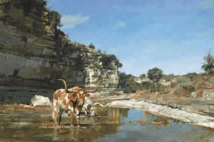 Ragan Gennusa Limited Edition Giclee on Canvas : "Little Paint Creek "