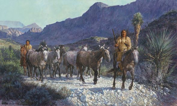 Ragan Gennusa Limited Edition Canvas Giclee:"Up From Lajitas Crossing"