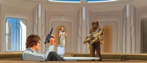 Ralph McQuarrie Limited Edition Star Wars Giclee on Canvas:"Not Quite Right"