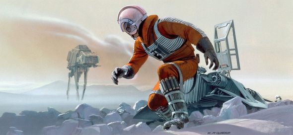 Ralph McQuarrie Limited Edition Star Wars Canvas Giclee:"Luke on Hoth"