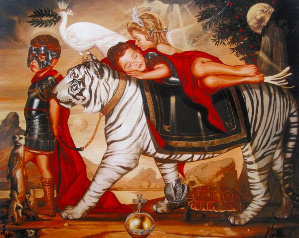 Ralph Wolfe Cowan Limited Edition Giclee on Canvas:"Princely Dreams"