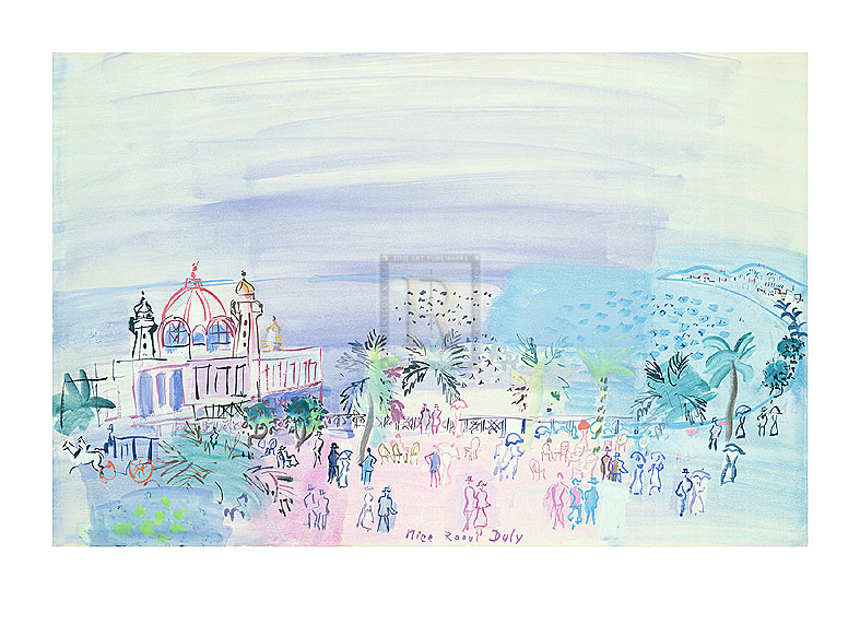 Raoul Dufy Hand Numbered Limited Edition Print on Paper :"Casino At Nice, 1936"