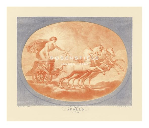 Raphael Sanzio Hand Numbered Limited Edition Print on Paper :"Chariot of the Gods - Apollo"