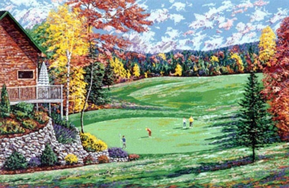 Ray Byram Signed Limited Edition Serigraph on Paper: "AUTUMN FOURSOME"