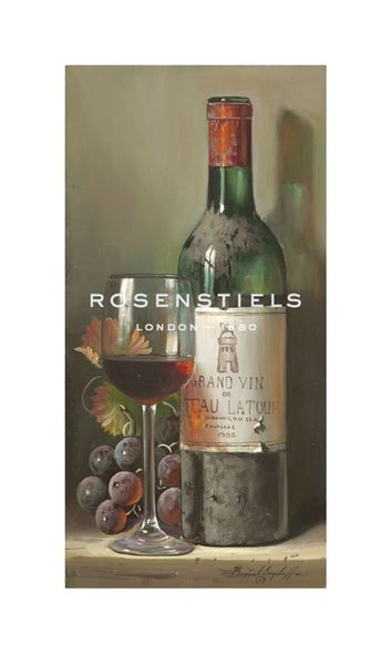 Raymond Campbell Hand Numbered Limited Edition Print on Paper :"Chateau Latour"
