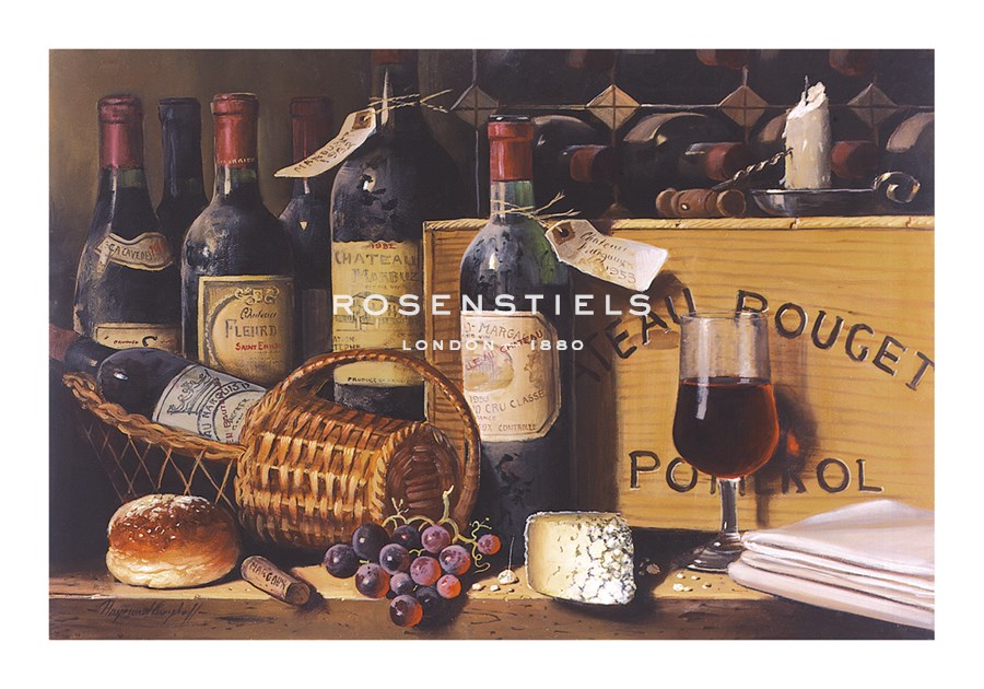 Raymond Campbell Hand Numbered Limited Edition Print on Paper :"Chateau Rouget"