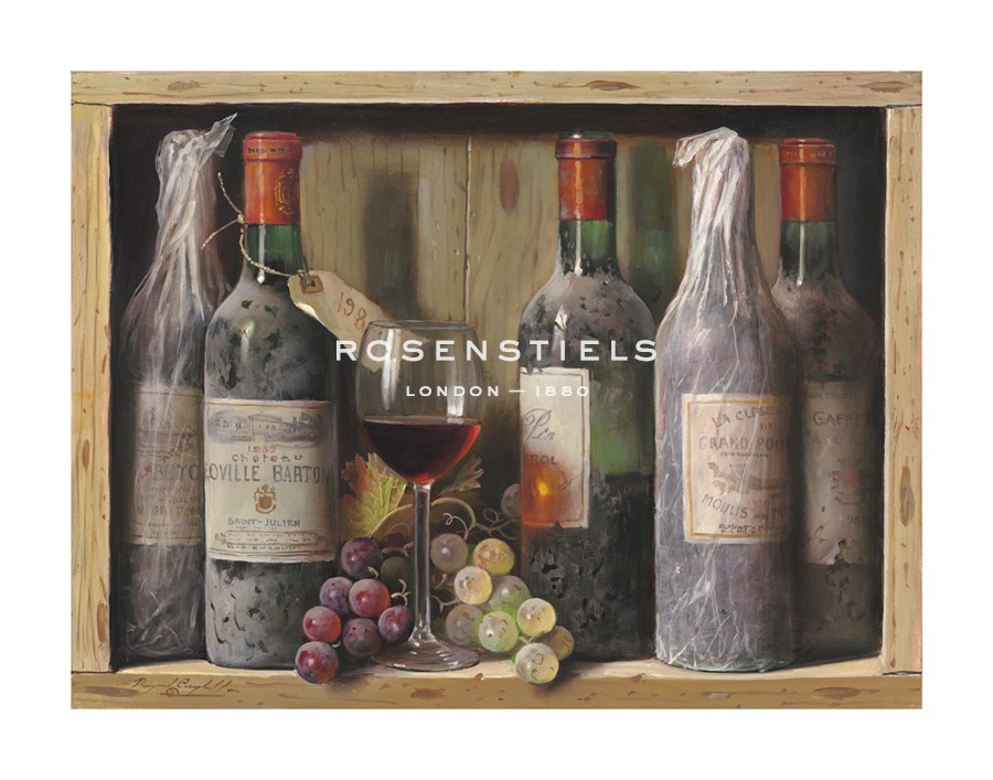 Raymond Campbell Hand Numbered Limited Edition Print on Paper :"Leoville-Barton, 1983"