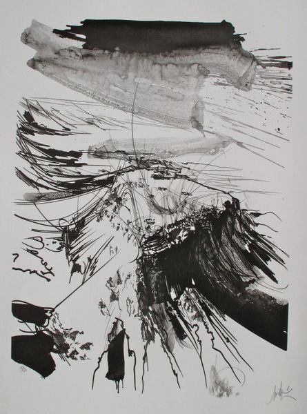 Raymond Moretti Hand Signed Limited Edition Lithograph:"Masada"