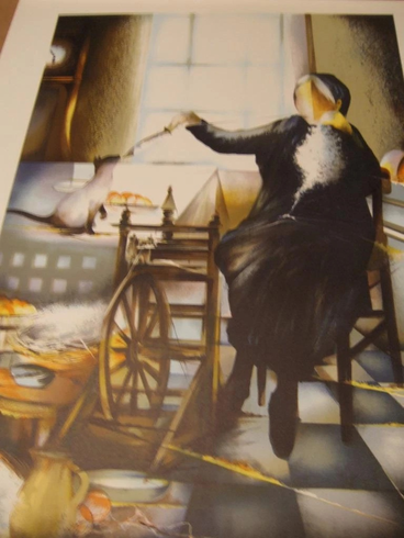 Raymond Poulet Artist Signed Limited Edition Print: "Spinning"