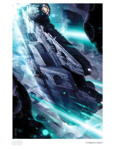 Raymond Swanland Limited Edition Star Wars Giclee:"Gambler's Rush" Raymond Swanland Limited Edition Star Wars Giclee:"Gambler's Rush"