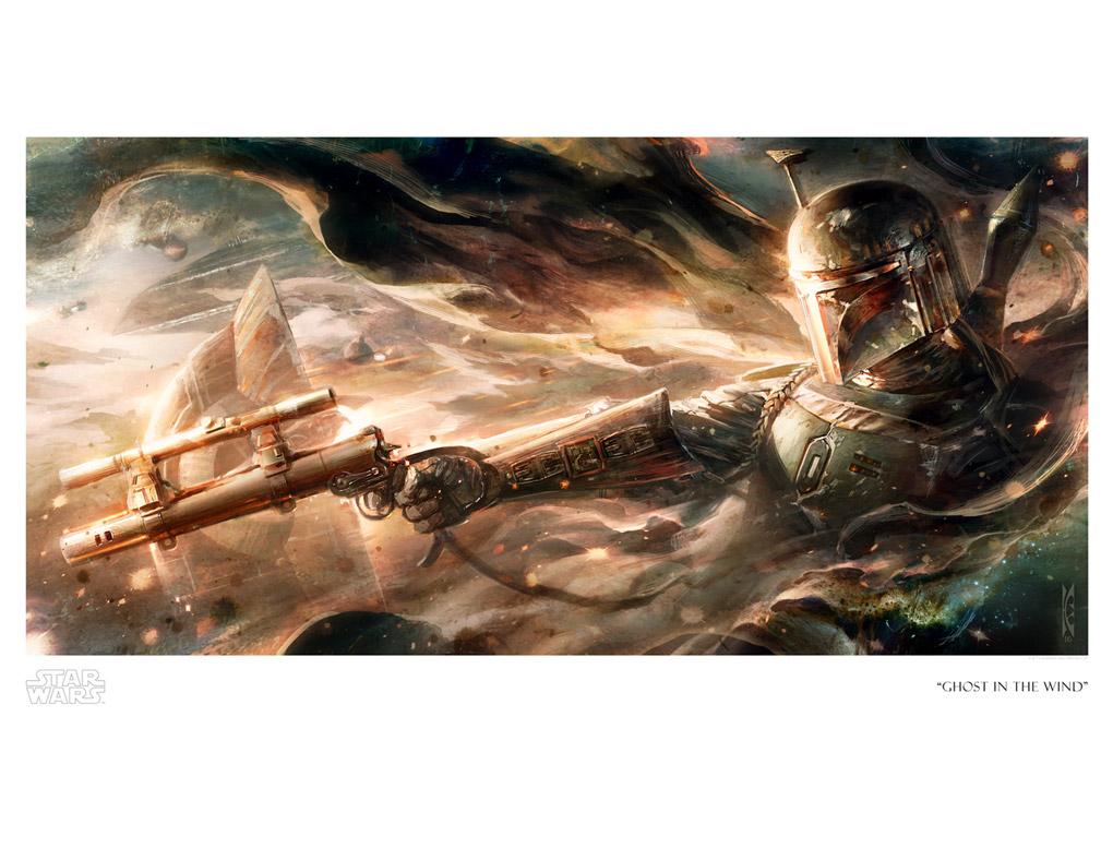 Raymond Swanland Limited Edition Star Wars Giclee:"Ghost in the Wind"