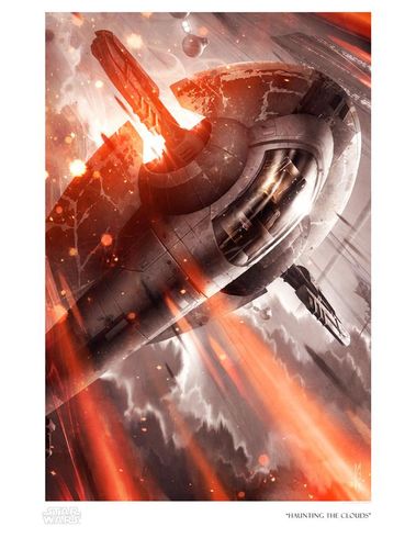 Raymond Swanland Limited Edition Star Wars Art:"Haunting the Clouds"