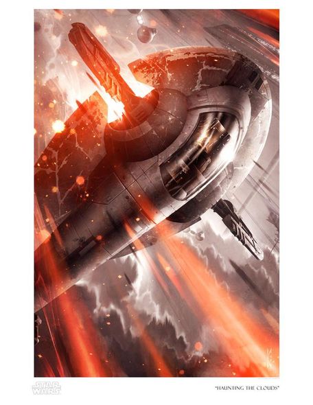 Raymond Swanland Limited Edition Star Wars Art:"Haunting the Clouds"