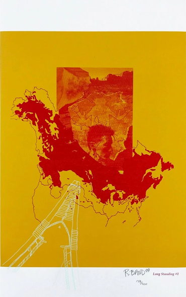 Rebecca Baird Hand Signed Limited Edition Lithograph Print : "LONG STANDING #1"