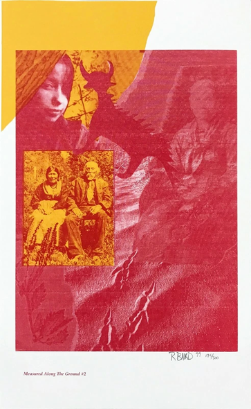 Rebecca Baird Hand Signed Limited Edition Lithograph Print : "MEASURED ALONG THE GROUND #2"