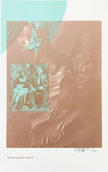 Rebecca Baird Hand Signed Limited Edition Lithograph Print : "MEASURED ALONG THE GROUND #6"