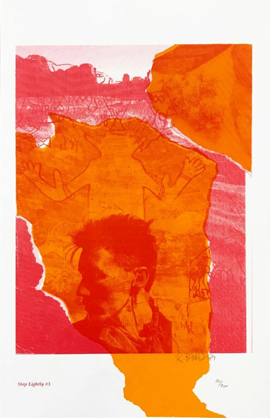 Rebecca Baird Hand Signed Limited Edition Lithograph Print : "STEP LIGHTLY #3"