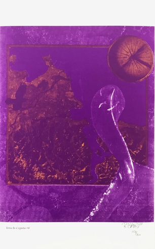 Rebecca Baird Hand Signed Limited Edition Lithograph Print : "TERRA IN COGNITA #4" Rebecca Baird Hand Signed Limited Edition Lithograph Print : "TERRA IN COGNITA #4"
