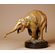 Rembrandt Bugatti Handcrafted Solid Bronze Sculpture:"Elephant Begging"