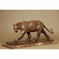 Rembrandt Bugatti Handcrafted Solid Bronze Sculpture:"Walking Panther"