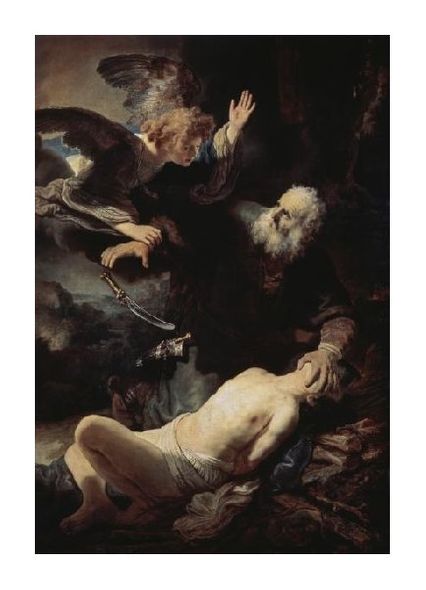 Rembrandt Van Rijn Fine Art Open Edition Gicl&eacute;e:"Abraham's Sacrifice"
