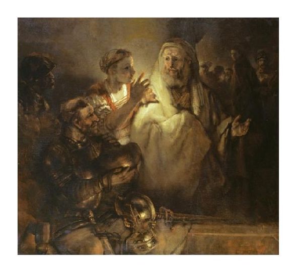 Rembrandt Van Rijn Fine Art Open Edition Gicl&eacute;e:"Denial of St Peter"