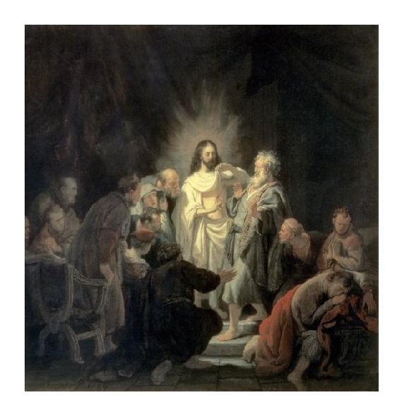 Rembrandt Van Rijn Fine Art Open Edition Gicl&eacute;e:"Disbelief of Apostle Thomas"