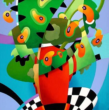 Ren&eacute; Lalonde Limited Edition Hand Pulled Serigraph:"Celestial Love Affair"