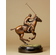 Rene Rushing Handcrafted Solid Bronze Sculpture:"Polo Player"