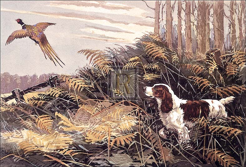 Reuben Ward Binks Artist Hand Colored Copper Plate Printed Atelier Print:"The Rise"