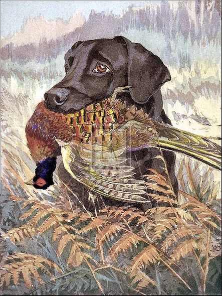 Reuben Ward Binks Artist Hand Colored Copper Plate Printed Atelier Print:"Yes, Sir!"