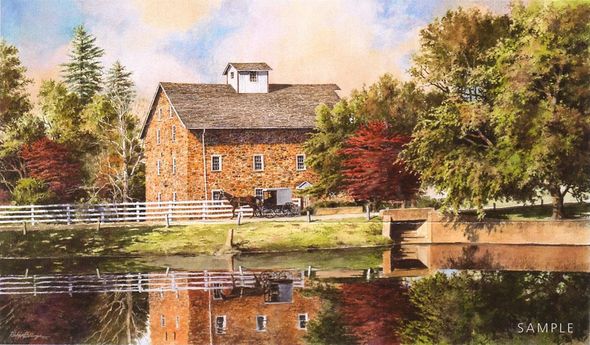Richard Bollinger Handsigned and Numbered Limited Edition Print:"Mascot Mill"
