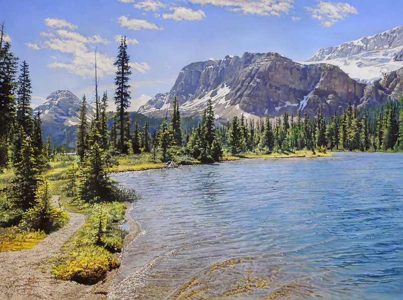Richard Mravik Open Edition Gallery Wrap Canvas Giclee:"Bow Lake "