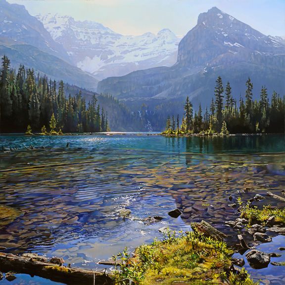 Richard Mravik Open Edition Gallery Wrap Canvas Giclee:"Summer Lagoon "