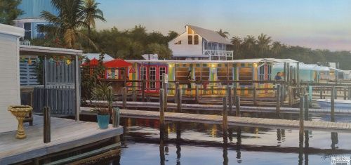 Rick Kelley Handsigned And Numbered Limited Edition Canvas Giclee:"Bert's"