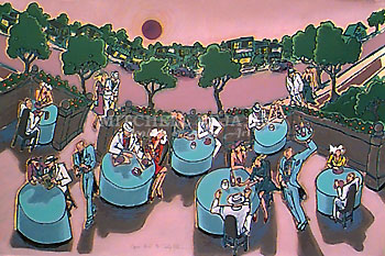 Rickey Jewell Hohimer Limited Edition Serigraph on Paper:"Open Aire"