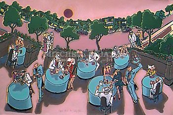 Rickey Jewell Hohimer Limited Edition Serigraph on Paper:"Open Aire"