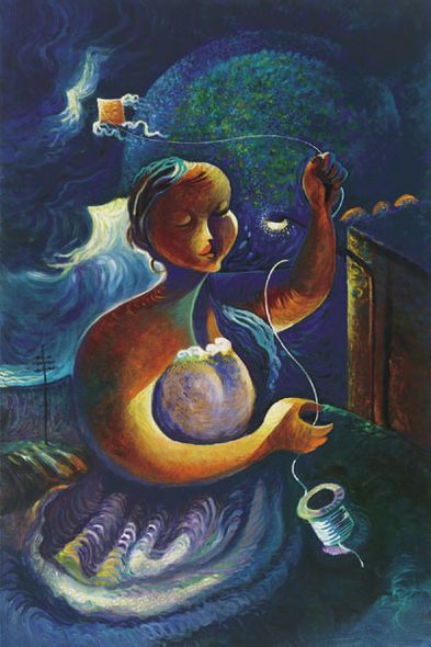 Rigo Rivas Hand Signed and Numbered Limited Edition Giclee: "The Kite"