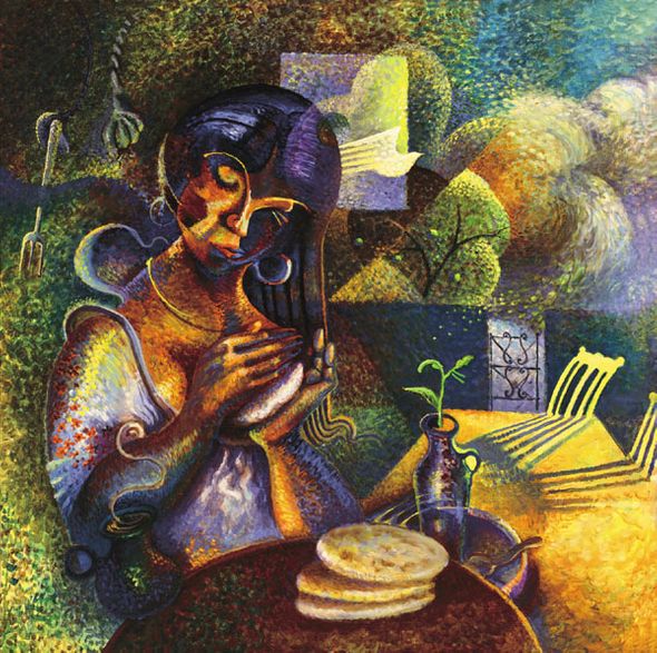 Rigo Rivas Hand Signed and Numbered Limited Edition Giclee: "Tortillas"