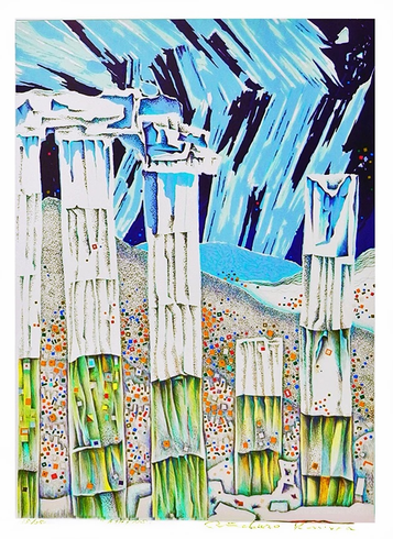 Risaburo Kimura Limited Edition Mixed Multi Media: "ATHENS" Risaburo Kimura Limited Edition Mixed Multi Media: "ATHENS"