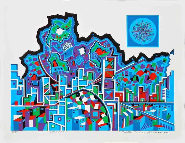 Risaburo Kimura Limited Edition Mixed Multi Media: "CITY"