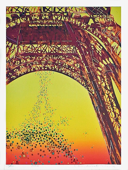 Risaburo Kimura Limited Edition Mixed Multi Media: "PARIS"