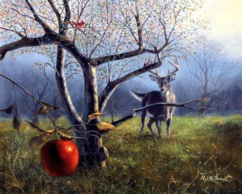 RJ McDonald Print-Signed and Numbered:"The Last Apple"