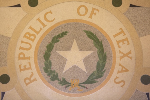 Rob Greebon 30 x 45 Open Edition Giclee on Canvas:"Republic of Texas Mosiac"
