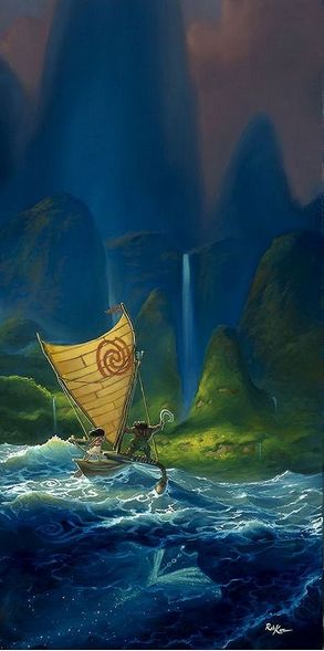 Rob Kaz Artist Signed and Numbered Hand Embellished Limited Edition Giclee on Canvas:"We Know the Way"